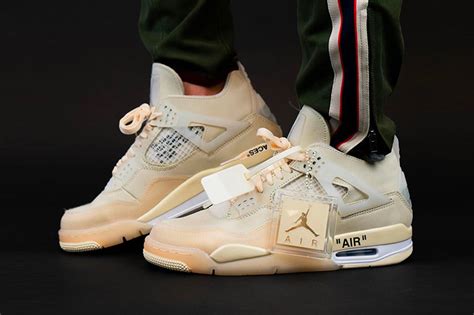 Descubre todos los detalles de las nuevas Off-White x Air Jordan 4 ‘‘Sail’’