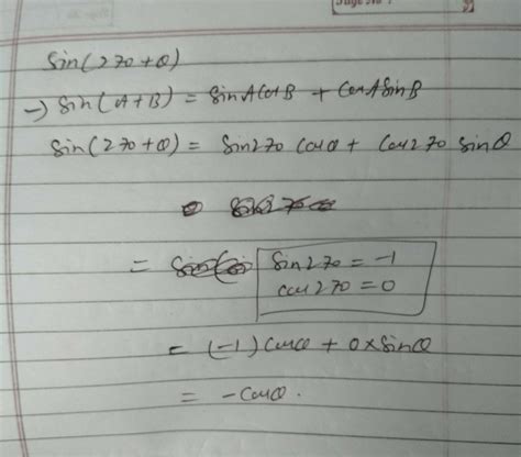 prove that sin(270+theta)=(-cos theta).... - Brainly.in