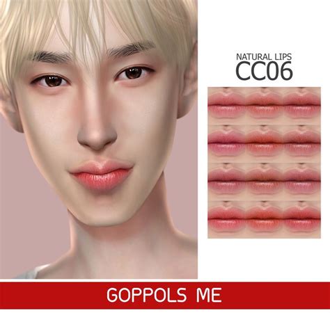 GOPPOLS Me | Natural lips, The sims 4 skin, Sims 4