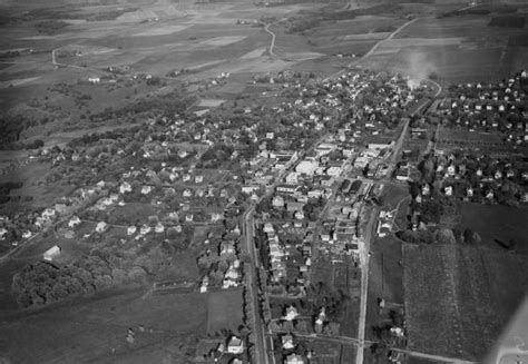 Aerial View of Mount Horeb | Photograph | Wisconsin Historical Society