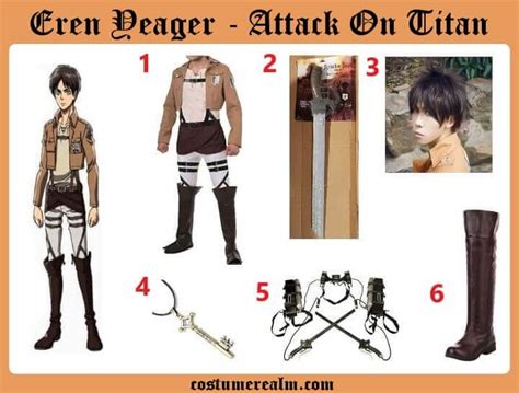 Best Attack On Titan Eren Yeager Halloween Costume 2020 Guide