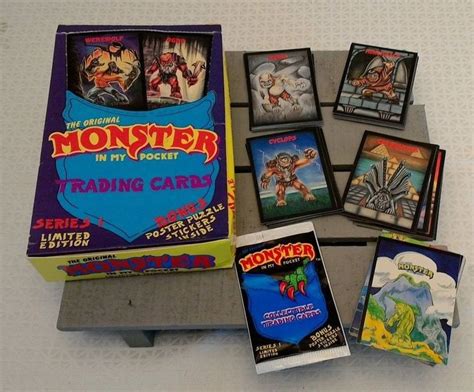 1991 Original MONSTER IN MY POCKET Series 1 LE trading cards 72 cards | Original monster ...