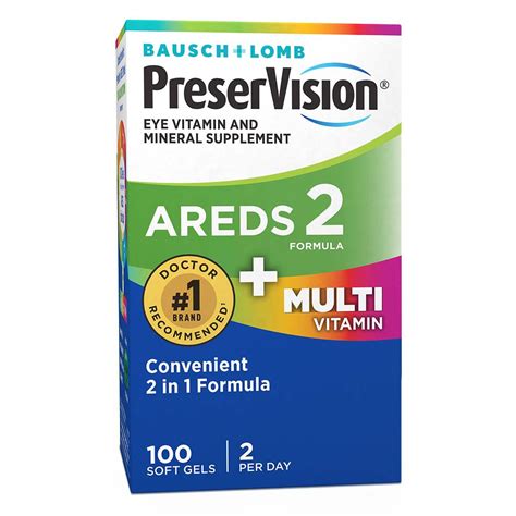 Bausch & Lomb PreserVision AREDS 2 Formula + MultiVitamin Softgels ...