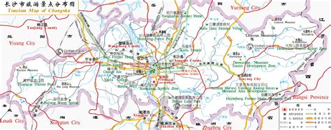 Tourist Map of Changsha, China Changsha Tourist Map - Changsha Travel Guide