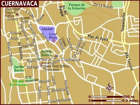 Map of Cuernavaca View Source, Lonely Planet, North America, Places To ...