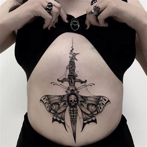 27+ Dagger Chest Tattoo Female - CheireShaye