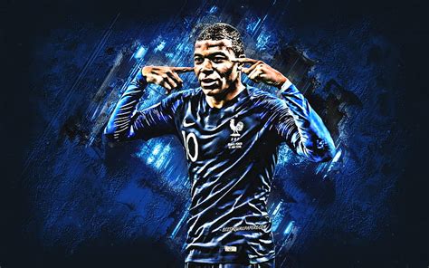 Kylian Mbappe abstract art, France National Team, fan art, Mbappe ...