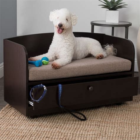 Paws and Purrs Dog Sofa with Storage Drawer | Pet sofa bed, Bed storage drawers, Dog sofa