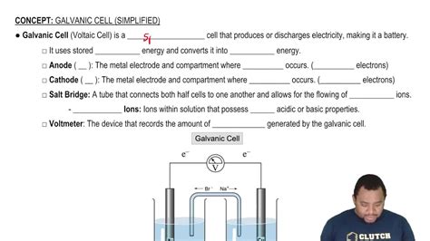 Galvanic Cell (Simplified) Example 3 | Channels for Pearson+