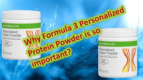 Herbalife Personalized Protein Powder - Why Formula 3 Personalized Protein Powder is so ...