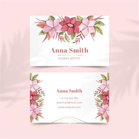 Floral Business Card Template