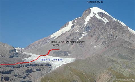 climb to Mount Kazbek (5047m) - normal route from Georgia | Kazbek ...