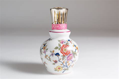 Lampe Berger - Made in France - Ceramic French Fragrance Lamp with Floral Pattern