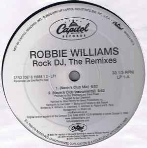 Robbie Williams - Rock DJ, The Remixes (Vinyl, 12", Promo) | Discogs