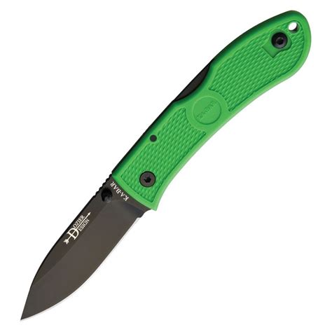 KA-BAR Folding knife DOZIER HUNTER Fine Edge GREEN | MILITARY RANGE