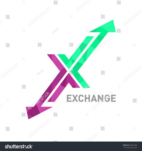 Arrow X Logo Design Stock Vector Illustration 280851980 : Shutterstock