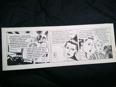 Original Mary Worth Comic Strip Art Newspaper Signed December 21 1972 ...