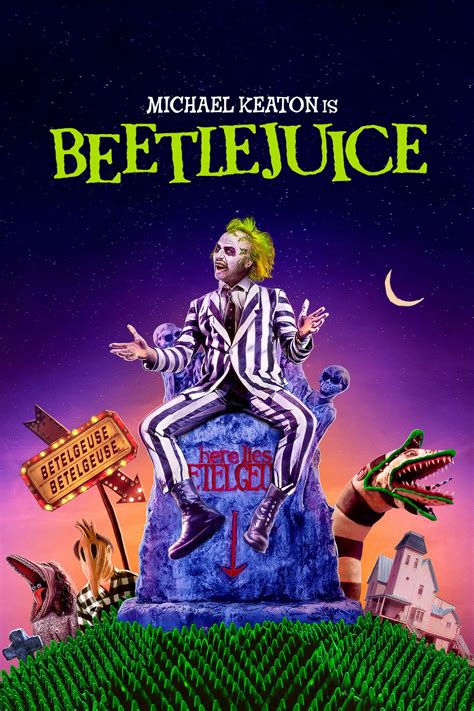 Beetlejuice Movie Poster Michael Keaton - Etsy