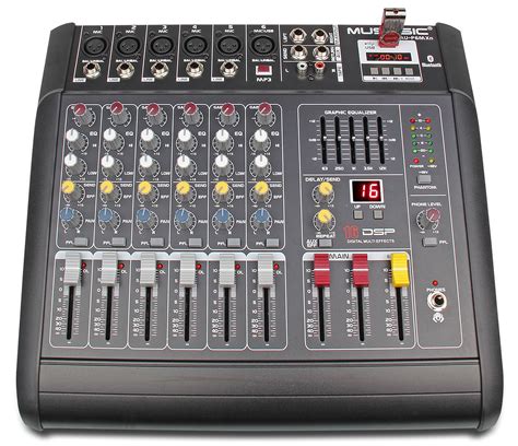 Complete Professional 2000 Watts Complete PA System 6 Ch Mixer 10" Speakers Dual Wireless Mics ...