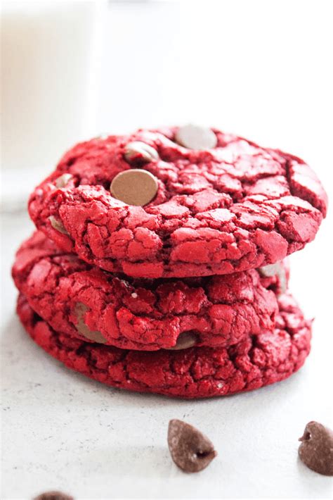 RED VELVET CAKE MIX COOKIES - Dash of Sanity