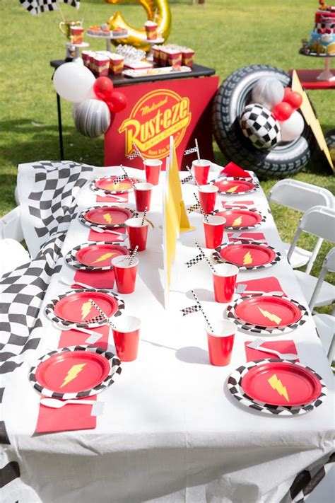 Kara's Party Ideas Lightning McQueen Ka-Chow Birthday Party | Kara's Party Ideas