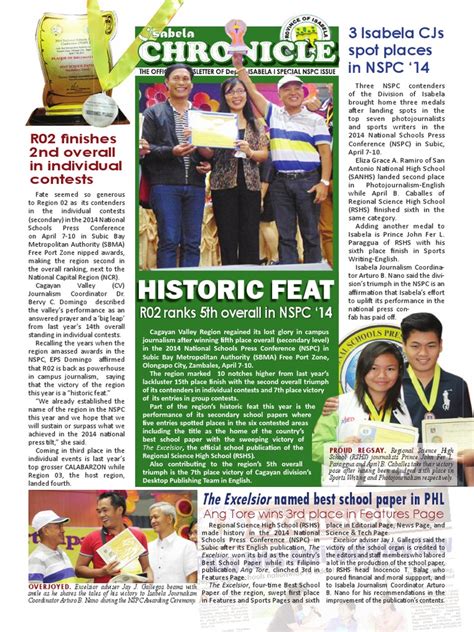 Chronicle Chronicle: Historic Feat | PDF | Journalism | News Media