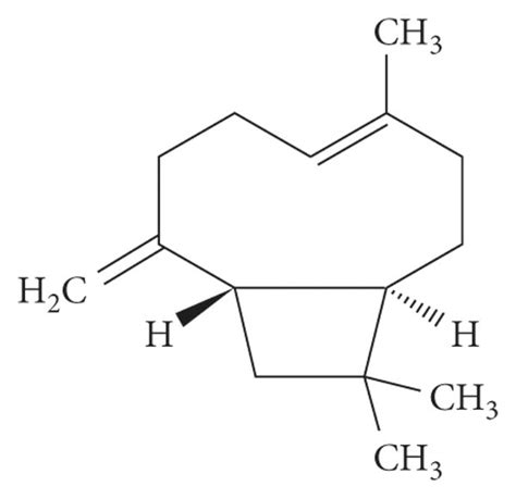 Chemical structure of beta-caryophyllene. | Download Scientific Diagram