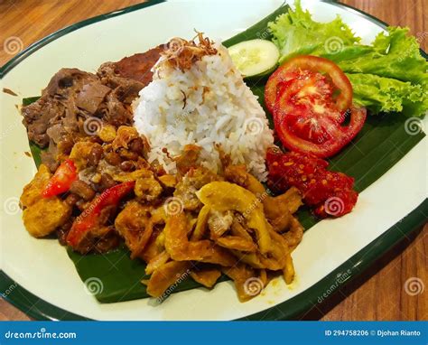 Nasi Gudeg - Vegan Gudeg Rice. a Typical Rice Dish from Yogyakarta ...