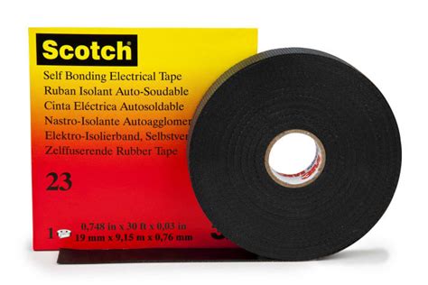 SCOTCH 23 9.15X19 3M | 3M Scotch® 23 Black Self Amalgamating Tape 19mm ...