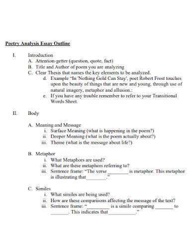 Analysis Paper Outline - 10+ Examples, Format, How to Write, Pdf