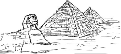 Egyptian Pyramids Drawing at PaintingValley.com | Explore collection of Egyptian Pyramids Drawing