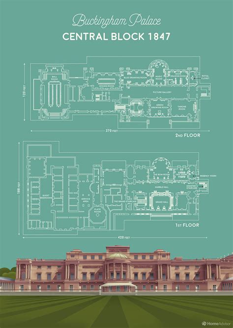 Royal home inspo: The floor plan of Buckingham Palace - HomeAdvisor