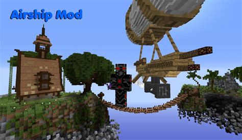 Airship Mod (vanilla mod) Minecraft Map