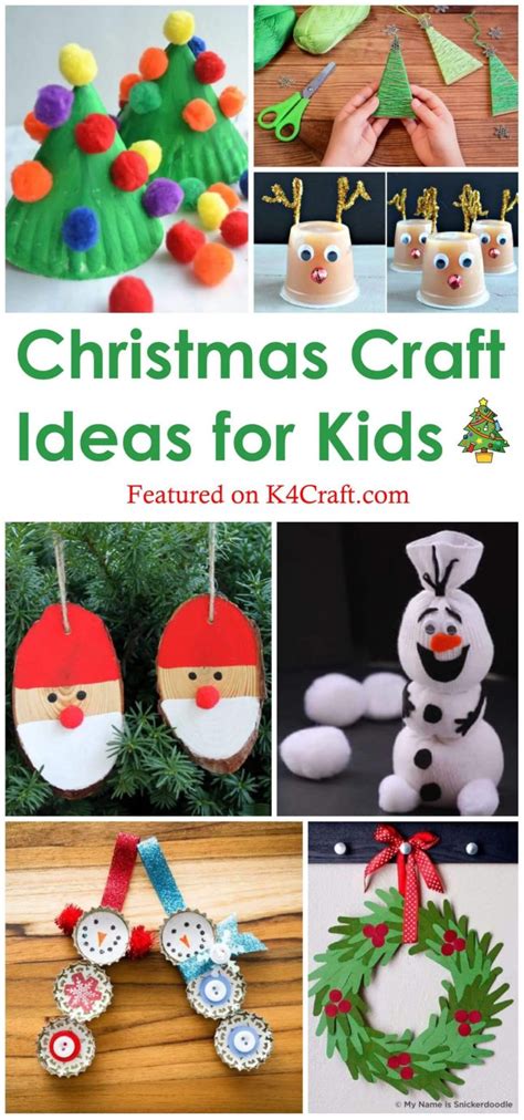 70+ Easy Christmas Craft Ideas for Kids - K4 Craft