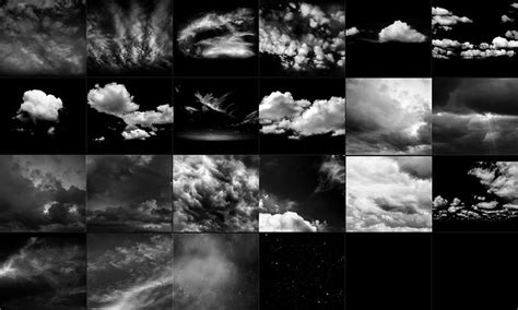 Photoshop Brushes: Clouds & Skies