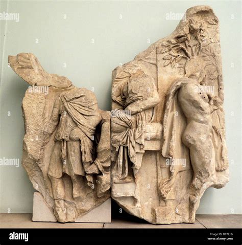 Pergamum Altar in the Pergamum Museum in Berlin. It is a monumental ...