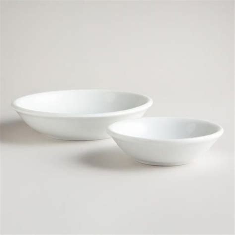 White Sauce Dishes, Set of 4