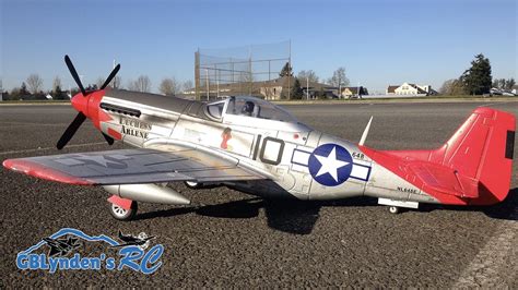 FMS P-51 Mustang 1400MM Tuskegee Airmen Red Tail WWII Warbird RC Plane ...