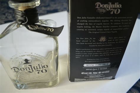 Don Julio 70th Anniversary Empty Bottle and Box - Whiskeys: Screw Top