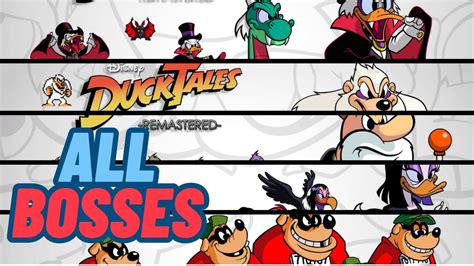 DuckTales Remastered - All Bosses - YouTube