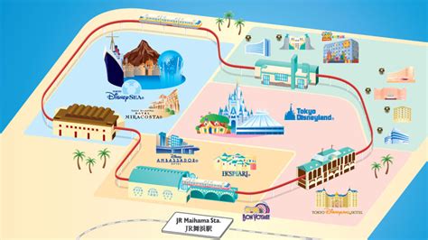 Disneyland Monorail Map