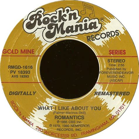 The Romantics - What I Like About You (1985, Vinyl) | Discogs