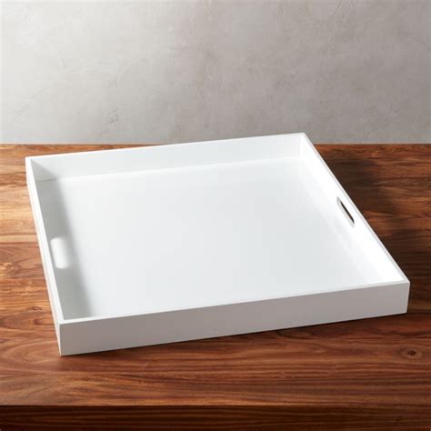 Extra Large White Serving Tray : Amazon Com Cream Off White Coffee Table Ottoman Serving Tray ...