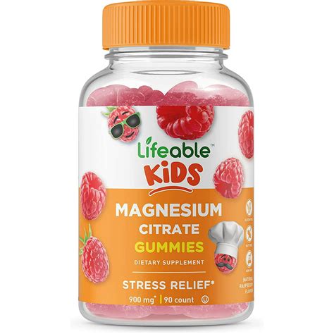 Lifeable Magnesium Citrate for Kids – 90 Gummies - Walmart.com - Walmart.com