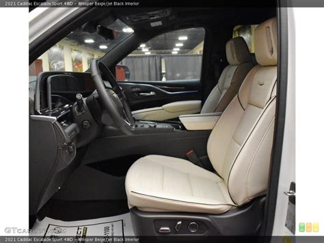 Whisper Beige/Jet Black Interior Photo for the 2021 Cadillac Escalade ...