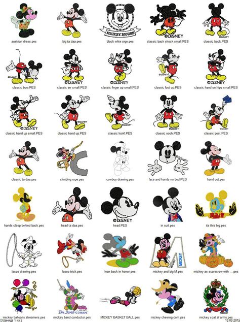 Free Embroidery Designs Mickey Mouse | Custom Embroidery