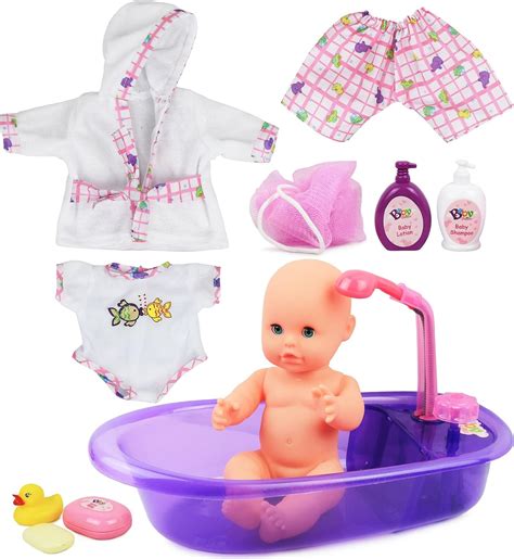 Click N' Play Newborn Baby Doll Bath Time Set with Accessories | eBay