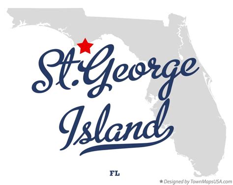 Map of St.George Island, FL, Florida