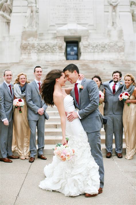 Gray and Gold Bridal Party - Elizabeth Anne Designs: The Wedding Blog