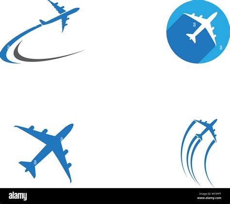 Airplane icon vector illustration design Logo Template Stock Vector Image & Art - Alamy